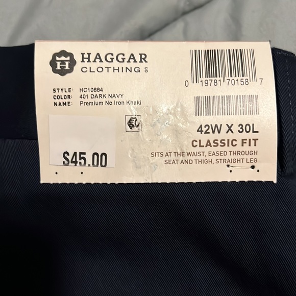Haggar flat front, no iron or khaki pants - Picture 2 of 5